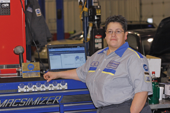 kipp wierenga’s love for the automotive repair  business stems from her childhood days when she used to play with the tools in her father’s toolbox.