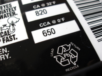 the zero-degree cold-cranking amperage (cca) capacity of the battery should meet oe specifications. if the zero-degree cca rating is unknown, use the oe specification for battery testing. 