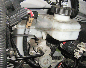 the 2005 to 2008 model escape hybrids use an electro-hydraulic brake (ehb) system. the ehb master cylinder is also referred to as an actuation control unit (acu).