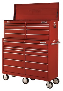 a new tool chest and roller cabinet was awarded to acc by waterloo industries. 