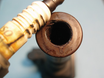 photo 3: carbon tracking caused by excessive spark plug wear or insulator contamination is perhaps the most common failure on cop ignition systems.