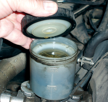 photo 2: fluid maintenance should be considered a “must-do” on a modern brake service.