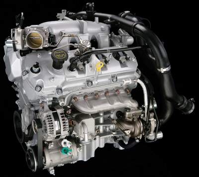 the 3.5-liter ecoboost v-6 engine, the first v-6 direct-injection twin-turbocharged engine produced in north america, made its debut in the 2010 lincoln mks luxury sedan and also joined the lineup for the 2010 ford flex and lincoln mkt crossover vehicles. ecoboost is one of ford’s key initiatives to deliver significant advancements in fuel economy of up to 20% without sacrificing vehicle performance. 